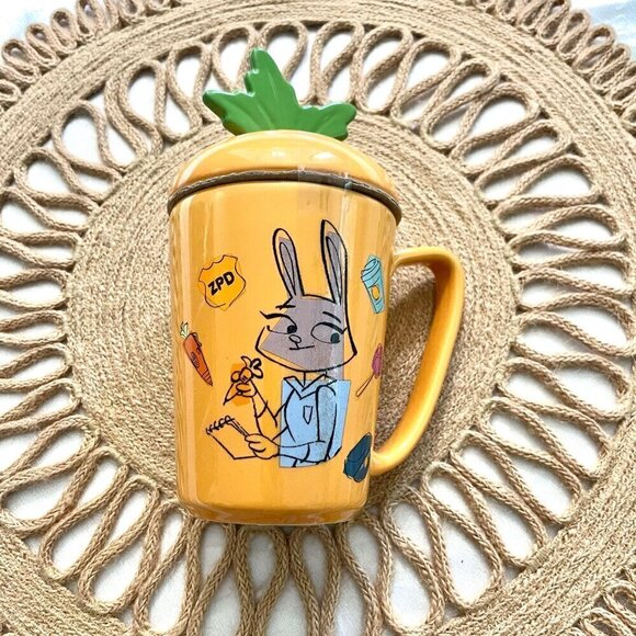 NWT Zootopia Judy Hopps Hop To It Carrot Mug with Lid - Picture 2 of 5